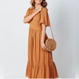 Piper and Scoot Amanda Lace Dress in Golden